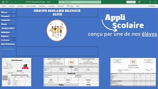 Gérer un établissement scolaire sur Excel [upl. by Noyrb]