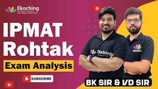 IPMAT Rohtak Exam analysis  IPMAT Rohtak 2024  IPMAT Rohtak Exam [upl. by Luas]