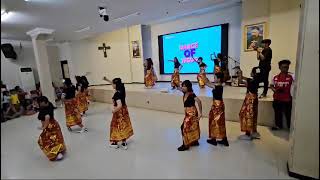 senam  dance kreasi kontemporer nasi goreng by Denada  gereja salib suci [upl. by Alguire]