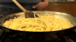 How to Quickly Cook Pasta in a Frying Pan  CHOW Tip [upl. by Nolyak654]