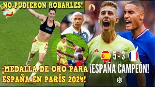 🚨QUISIERON ROBARLE a ESPAÑA vs FRANCIA en JUEGOS OLÍMPICOS ¡ESPAÑA GANA la MEDALLA de ORO en FÚTBOL [upl. by Buschi]