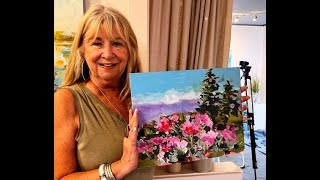 Acrylic Floral Landscape [upl. by Foley]