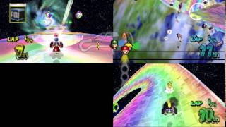 Mario Kart Wii  4 Player  Dolphin emu [upl. by Enomar]