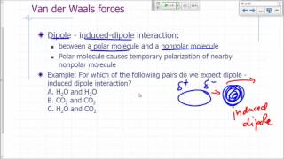 Intermolecular Forces 10  Dipole  Induced Dipole Interaction  1m26s [upl. by Schreibe]