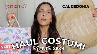 HAUL COSTUMI ESTATE 2024  collezione estiva calzedonia yamamay  maria silvestro [upl. by Ttebroc]