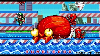 Tumblepop 1991 Stage 1 Arcade Gameplay [upl. by Mateo]