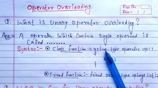 Unary operator overloading in c  c program to perform unary operator overloading [upl. by Ardnekat142]