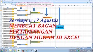 Cara Membuat Bagan Pertandingan di Excel  Mudah dan Cepat [upl. by Duane374]