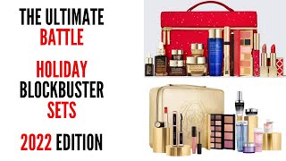 Battle of the Blockbuster Sets Holiday 2022  Estee Lauder amp Lancome [upl. by Harday]