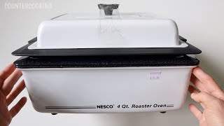 Nesco 4 Qt Roaster Oven Review  Roasted Vegetables And Chicken [upl. by Giacopo]