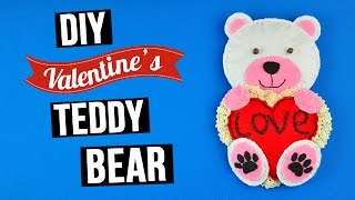 DIY Valentine’s Teddy Bear with a Heart [upl. by Tareyn200]