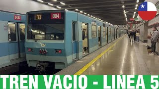 Metro De Santiago  Inyección Tren Vacio Línea 5  NS74 P3004 [upl. by Caitrin999]