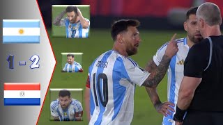 Messi emotional lost  Argentina Vs Paraguay 12  highlights [upl. by Harriman850]