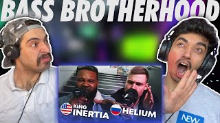 THRILLERS REACT  King Inertia 🇺🇸 x Helium 🇷🇺  Bass Brotherhood  REACTION VIDEO [upl. by Leirrad]