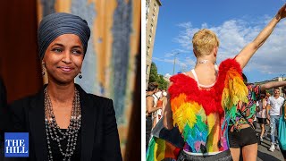 Ilhan Omar DEFENDS LGBT rights under totalitarian regimes [upl. by Elexa]