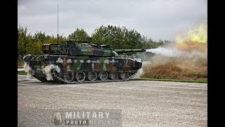 Tir de char Leclerc  AMX Leclerc MBT in action firing [upl. by Gerrit]