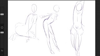 Day 2  ᙏ Gesture drawing practice [upl. by Torrey]