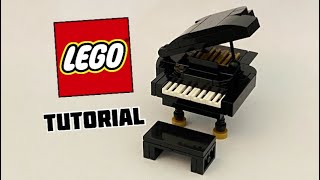 How to Build a Lego Grand Piano Tutorial [upl. by Annabela]