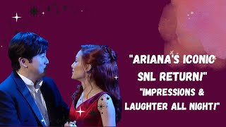 Ariana Grande Hosts SNL Hilarious Impressions and Stevie Nicks Performances [upl. by Ajaj]