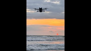 Golden Hour at Goa’s Morjim Beach  Breathtaking Drone Footage [upl. by Ecylahs]