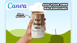 16oz Libbey Clear Glass Canva Mock Up  Add Your Own Background [upl. by Valaria234]