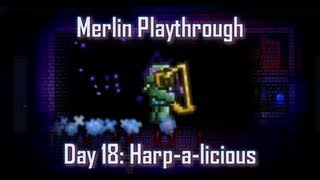 Terraria  Caster playthrough Day 18 quotHarpaliciousquot [upl. by Rue]