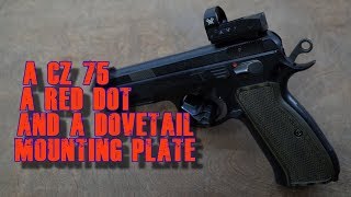 A CZ 75 SP01 a Vortex Venom and a Dovetail Mounting Plate [upl. by Eeltrebor]