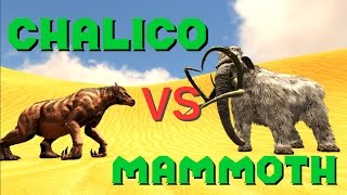 Chalicotherium VS Mammoth  ARK Survival Evolved [upl. by Darcy465]