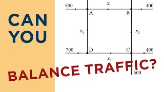 Traffic Flow Application MADE EASY  Linear Algebra APPLICATIONS [upl. by Radloff]