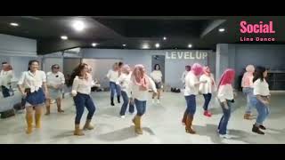 wooly bully Line Dance with Coach Mitra Bubu ll Social Line Dance [upl. by Tybie]