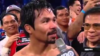 Manny Pacquiao Postfight Interview Hes going to fight me [upl. by Susannah]