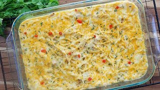 Chicken Tetrazzini  Chicken Tetrazzini recipe  Chicken Spaghetti chickenspaghettirecipe [upl. by Neetsirhc]