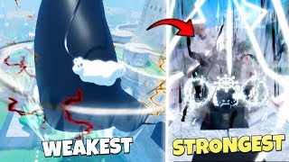 WEAKEST TO STRONGEST ULTIMATES In FRUIT BATTLEGROUNDS Light V2 Update [upl. by Yxor]