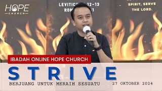 Ibadah Online HOPE Church 27 Oktober 2024 [upl. by Kermie]