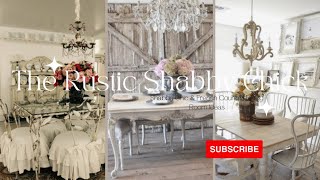 Shabby Chic  French Country Dining Room Ideas [upl. by Bonnes]