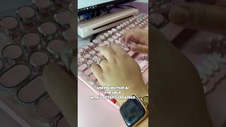 Keyboard ASMR 💖 asmr keyboard keyboardasmr asmrvideo asmrsounds pink pinkaesthetic [upl. by Saihtam]