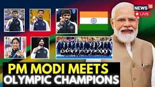 LIVE  78th Independence Day PM Modi Meets Paris Olympics 2024 Champions  N18L  News18 Live [upl. by Neeli478]