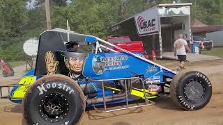 USAC Indiana sprint week pit walk at Bloomington speedway [upl. by Ganiats]