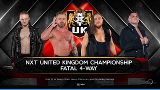 WWE 2K22 PC  Tyler Bate VS Pete Dunne VS Ilja Dragunov VS Gunther Walter  Fatal 4Way [upl. by Anauqahs]