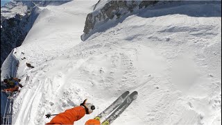 Skiing the Most Iconic Ski Run in the World Vallee Blanche Chamonix France [upl. by Aipmylo896]