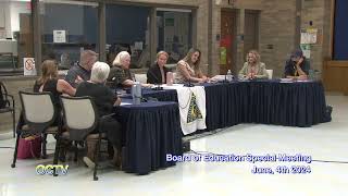 Oxford Community Schools Board of Education Special Meeting June 4th 2024 [upl. by Lorelle]