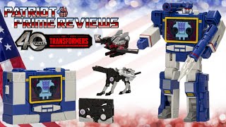 Patriot Prime Reviews Transformers 40th Anniversary Retro G1 Soundwave With Laserbeak amp Ravage [upl. by Orthman]