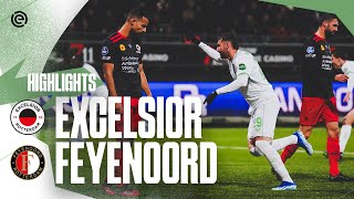 Derby in EAST ↝ points to SOUTH 💚🤍  Highlights Excelsior  Feyenoord  Eredivisie 20232024 [upl. by Avlem]