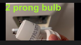 HOW TO CHANGE A 2 PRONG LIGHT BULB  2 PIN BULB  BIPIN BULB [upl. by Nylirahs]