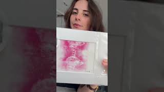 art reveal lino print art artistsoninstagram fyp lino fairy [upl. by Bounds]