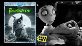 Frankenweenie 3D Best Buy Exclusive Bluray Unboxing  2012 [upl. by Lasyrc]