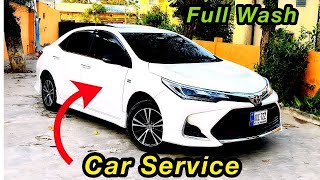 New Car Wash Karwa Di  Corolla Altis Special Edition New Model Car [upl. by Keily234]