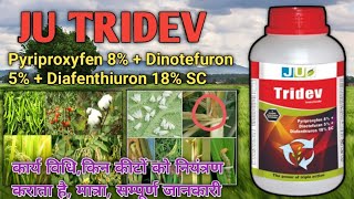 Ju tridev insecticide  Pyriproxyfen 8  Dinotefuron 5 Diafenthiuron 18 SC  सम्पूर्ण जानकारी [upl. by Berners167]