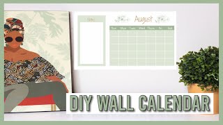 DIY Wall Calendar  Easy Canva Tutorial [upl. by Aicilak269]