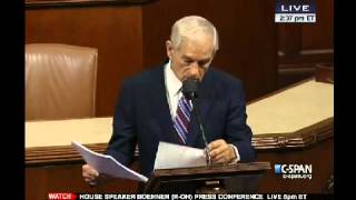 Ron Pauls Congressional Farewell Speech  CSPAN 11142012 [upl. by Pearl]